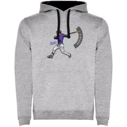 суичър,мъжки,пуловери,kruskis,baseball,two,colour,hoodie,heather,grey,black,(grey)