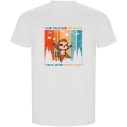 тениска,мъжки,тениски,kruskis,keep,calm,sloth,eco,short,sleeve,t,shirt,white