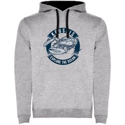 суичър,мъжки,пуловери,kruskis,lobster,two,colour,hoodie,heather,grey,black,(grey)