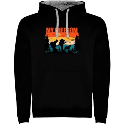 суичър,мъжки,пуловери,kruskis,my,freedom,two,colour,hoodie,black,grey,(black)