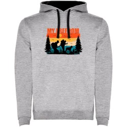 суичър,мъжки,пуловери,kruskis,my,freedom,two,colour,hoodie,heather,grey,black,(grey)
