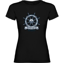 тениска,дамски,тениски,kruskis,rudder,short,sleeve,t,shirt,black