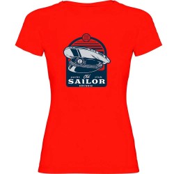 тениска,дамски,тениски,kruskis,sailor,short,sleeve,t,shirt,red