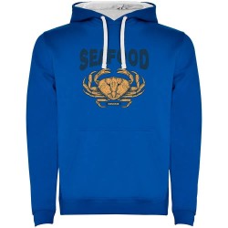 суичър,мъжки,пуловери,kruskis,seafood,crab,two,colour,hoodie,royal,blue,white,(blue)