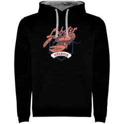 суичър,мъжки,пуловери,kruskis,seafood,lobster,two,colour,hoodie,black,grey,(black)