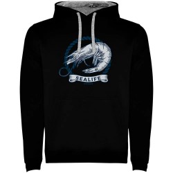 суичър,мъжки,пуловери,kruskis,shrimp,two,colour,hoodie,black,grey,(black)