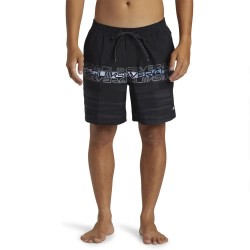 Бански гащета Quiksilver Wordblock 17´´ swimming shorts - Black (Black) бански,гащета,мъжки,бански,костюми,quiksilver,wordblock,17´´,swimming,shorts,black,(black)