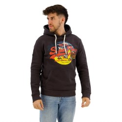 Суичър Superdry LA VL Graphic hoodie - Black (Bison Black) суичър,мъжки,пуловери,superdry,la,vl,graphic,hoodie,black,(bison,black)