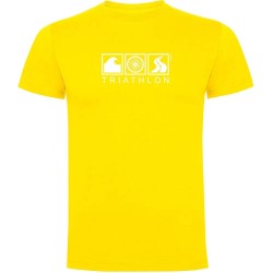 тениска,мъжки,тениски,kruskis,triathlon,short,sleeve,t,shirt,yellow