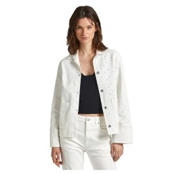 яке,дамски,якета,и,палта,pepe,jeans,anny,anglaise,denim,jacket,denim,(beige)