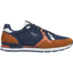 маратонки,мъжки,маратонки,pepe,jeans,brit,road,trainers,tobacco,brown,(brown)