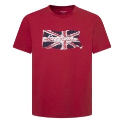 тениска,мъжки,тениски,pepe,jeans,clag,short,sleeve,t,shirt,red,(ruby,red)