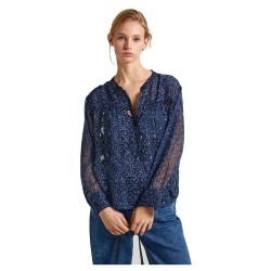 дамски,блузи,дамски,ризи,pepe,jeans,clementine,long,sleeve,blouse,dulwich,blue