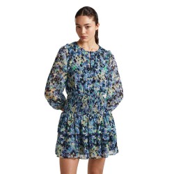 рокля,дамски,поли,и,рокли,pepe,jeans,coral,long,sleeve,short,dress,multicolor