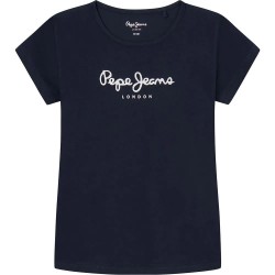 тениска,детски,тениски,pepe,jeans,hana,glitter,short,sleeve,t,shirt,dulwich,blue,(black)