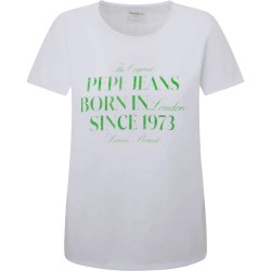 тениска,дамски,тениски,pepe,jeans,jasmine,short,sleeve,t,shirt,white