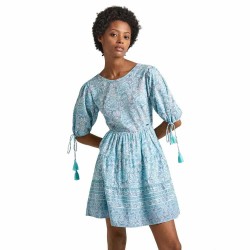 рокля,дамски,поли,и,рокли,pepe,jeans,margot,short,sleeve,short,dress,wave,blue