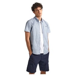 риза,с,къс,ръкав,мъжки,ризи,pepe,jeans,portland,short,sleeve,shirt,grey