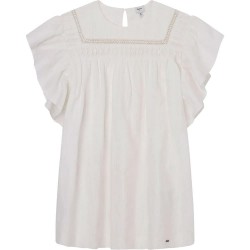 рокля,детски,поли,и,рокли,pepe,jeans,quera,short,sleeve,dress,mousse,white,(beige)