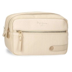 Несесер Pepe jeans Sprig wash bag - Beige (Mousse White) несесер,тоалетни,принадлежности,pepe,jeans,sprig,wash,bag,beige,(mousse,white)