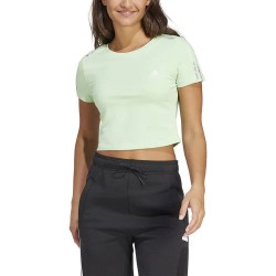 бебешка,фланелка,с,къс,ръкав,дамски,топове,adidas,3,stripes,baby,short,sleeve,top,green,(semi,green,spark)