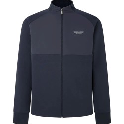 блуза,мъжки,пуловери,hackett,am,hybrid,full,zip,sweatshirt,blue