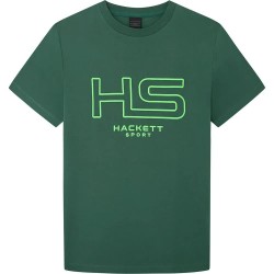 тениска,мъжки,тениски,hackett,hs,logo,short,sleeve,t,shirt,green,grey,(green)