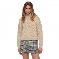 блуза,дамски,пуловери,дамски,плетени,дрехи,superdry,aran,cable,knit,high,neck,sweater,beige