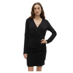 рокля,дамски,поли,и,рокли,vero,moda,dinna,long,sleeve,short,dress,black,(black)