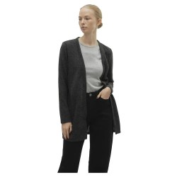 жилетка,дамски,пуловери,дамски,плетени,дрехи,vero,moda,vmblis,ls,long,cardigan,jrs,boo,cardigan,grey,(black,detail,melange)