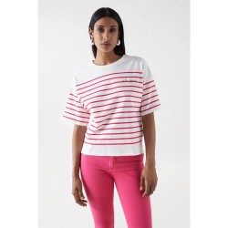 тениска,дамски,тениски,salsa,jeans,21007841,short,sleeve,t,shirt,pink,(dark,pink)