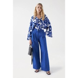 дънки,дамски,панталони,salsa,jeans,21007863,wide,leg,fit,jeans,blue