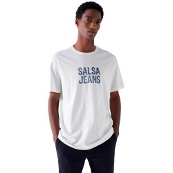 тениска,мъжки,тениски,salsa,jeans,21008163,short,sleeve,t,shirt,white,(white)