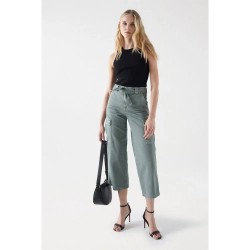 дънки,дамски,панталони,salsa,jeans,faith,cargo,pants,grey,(dark,green,v1)