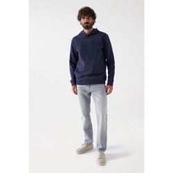 блуза,мъжки,пуловери,salsa,jeans,french,terry,sweatshirt,blue