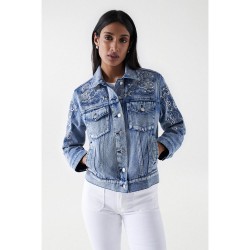 яке,дамски,якета,и,палта,salsa,jeans,trucker,denim,jacket,blue