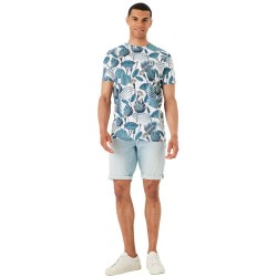 тениска,мъжки,тениски,garcia,p41205,short,sleeve,t,shirt,blue,(white)