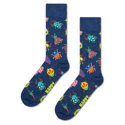 чорапи,мъжки,чорапи,happy,socks,bugs,half,long,socks,navy,(blue)