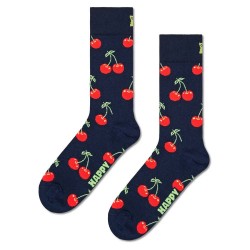 чорапи,мъжки,чорапи,happy,socks,cherry,half,long,socks,navy,(blue)