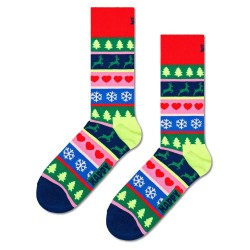 чорапи,мъжки,чорапи,happy,socks,christmas,stripe,half,long,socks,multicolor,(red)