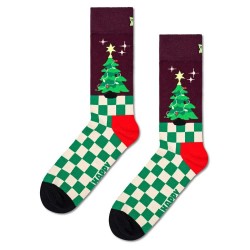 чорапи,мъжки,чорапи,happy,socks,christmas,tree,half,long,socks,multicolor,(dark,red)