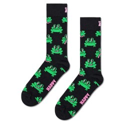 чорапи,мъжки,чорапи,happy,socks,frog,half,long,socks,multicolor,(black)