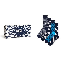 чорапи,мъжки,чорапи,happy,socks,moody,bluess,gift,set,half,long,socks,4,pairs,navy,(multicolor)