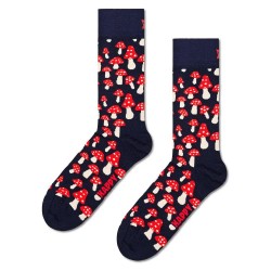 чорапи,мъжки,чорапи,happy,socks,mushroom,half,long,socks,multicolor,(navy)