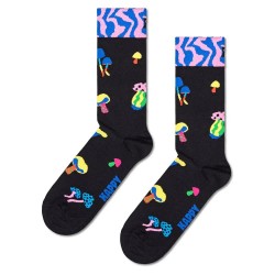 чорапи,мъжки,чорапи,happy,socks,mushrooms,half,long,socks,multicolor,(black)