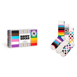 чорапи,мъжки,чорапи,happy,socks,prides,gift,set,half,long,socks,3,pairs,white,(multicolor)