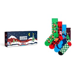 чорапи,мъжки,чорапи,happy,socks,santa´s,workshops,gift,set,half,long,socks,4,pairs,multicolor