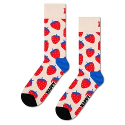 чорапи,мъжки,чорапи,happy,socks,strawberry,half,long,socks,multicolor,(white)