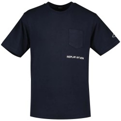 тениска,мъжки,тениски,replay,m6815,.000.22662g,short,sleeve,t,shirt,blue