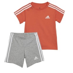 Adidas Sport Set - Orange / Grey (Bright Red / White / Medium Grey Heather / White) детски,екипи,adidas,sport,set,orange,grey,(bright,red,white,medium,grey,heather,white)